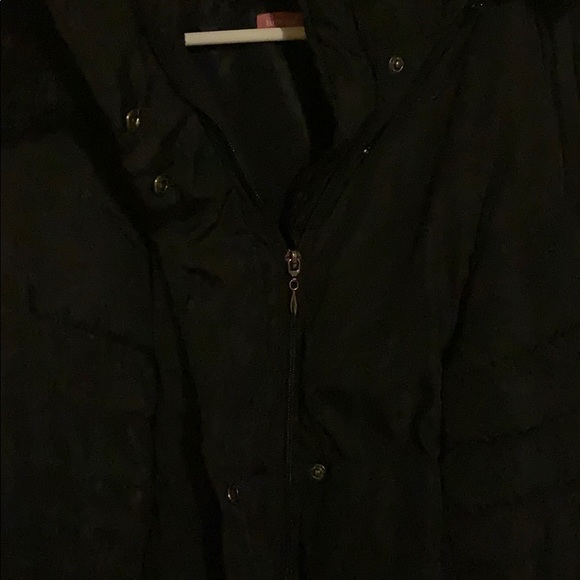 Black winter long puffer coat - Picture 6 of 13